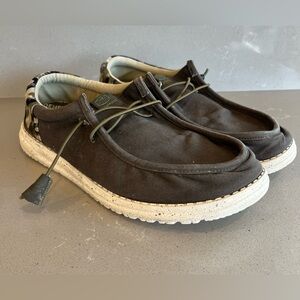 HEY DUDE Wally Funk Americana Army Green Patriotic Men’s Slip On Shoes Size 11